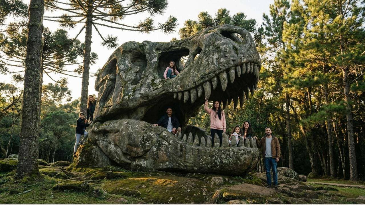 Com 'cidade perdida' e montanha-russa, interior de SP terá parque de dinossauros de R$ 60 milhões