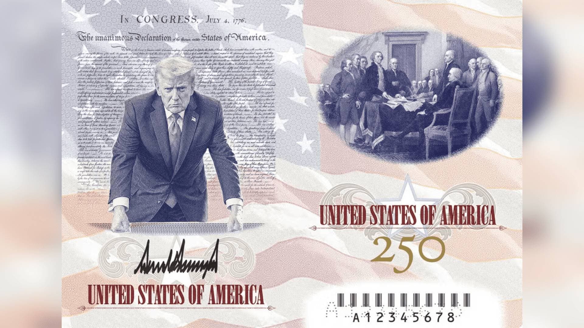 Novo passaporte dos EUA traz imagem de Trump em edição comemorativa