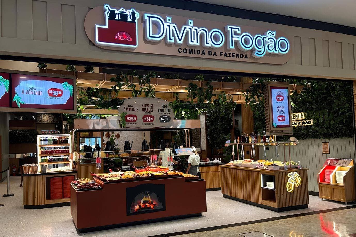 O plano de R$ 40 milhões da Divino Fogão para sair do shopping e levar bufê livre para a rua