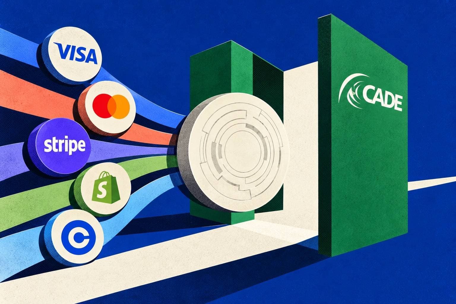 Cade aprova joint venture de Visa, Mastercard, Coinbase e Stripe para criar stablecoin