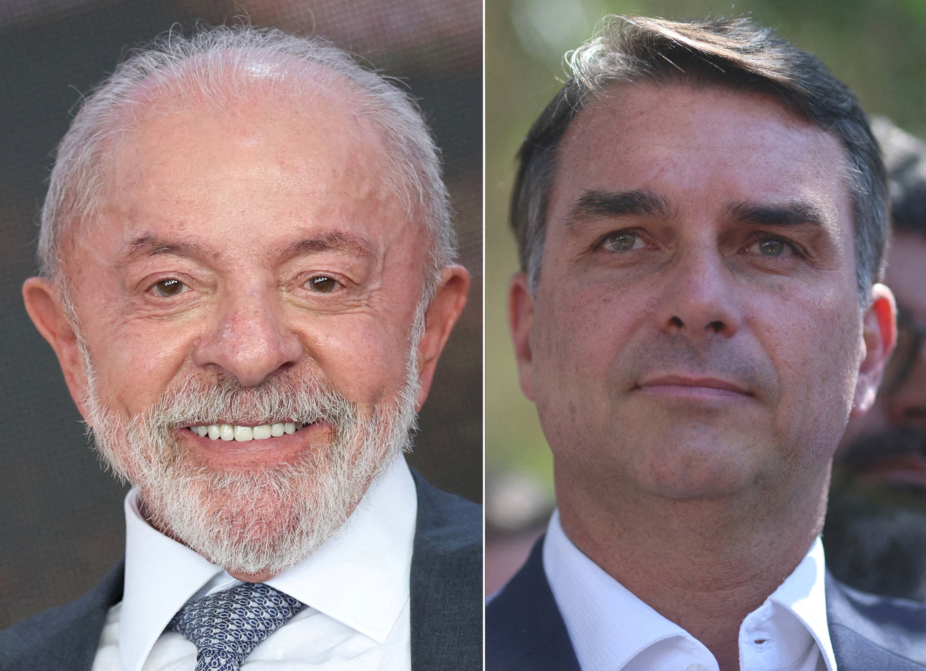 Com 32,30% das urnas totalizadas, Flávio Bolsonaro tem 50,42% e Lula, 49,58%