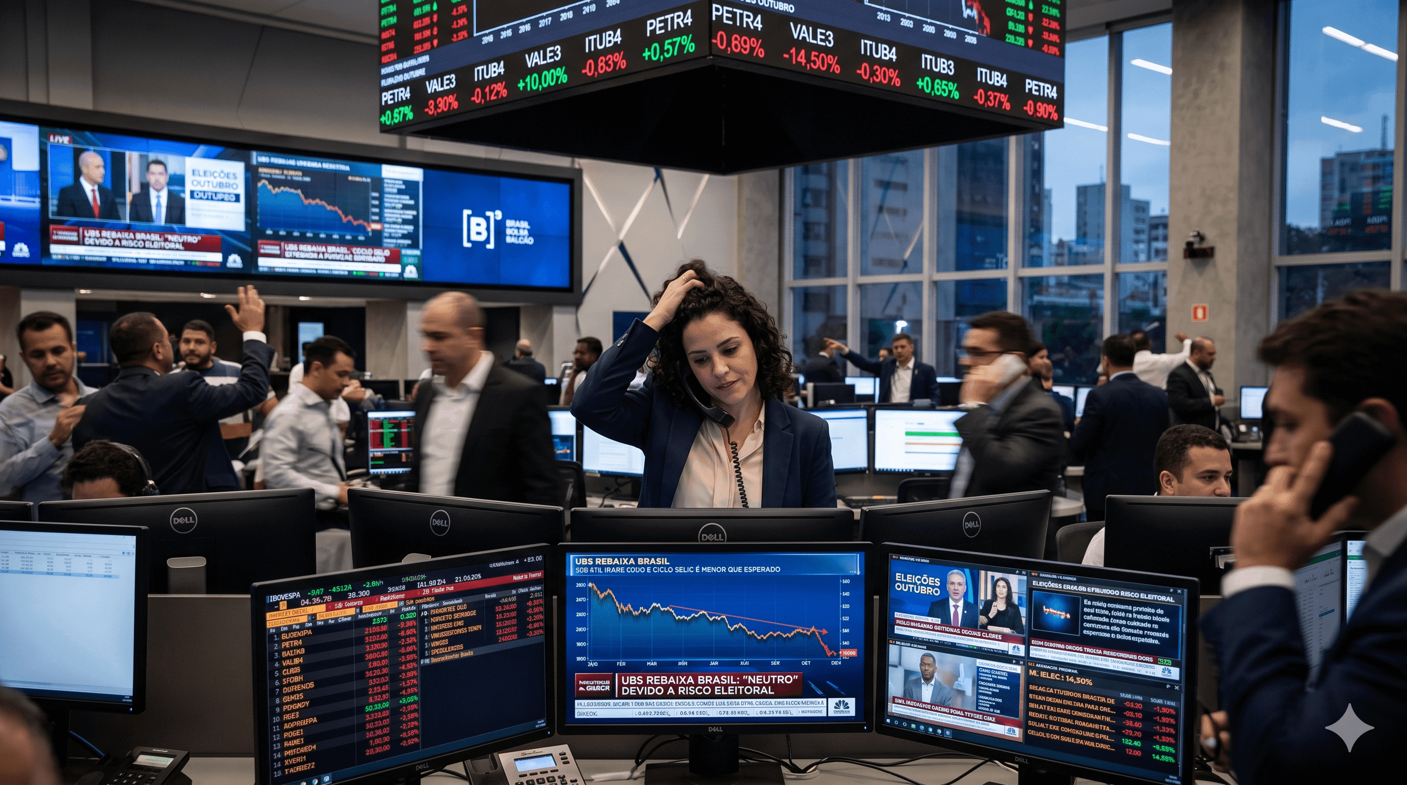 UBS rebaixa mercado de ações brasileiro de 'atrativo' para 'neutro'