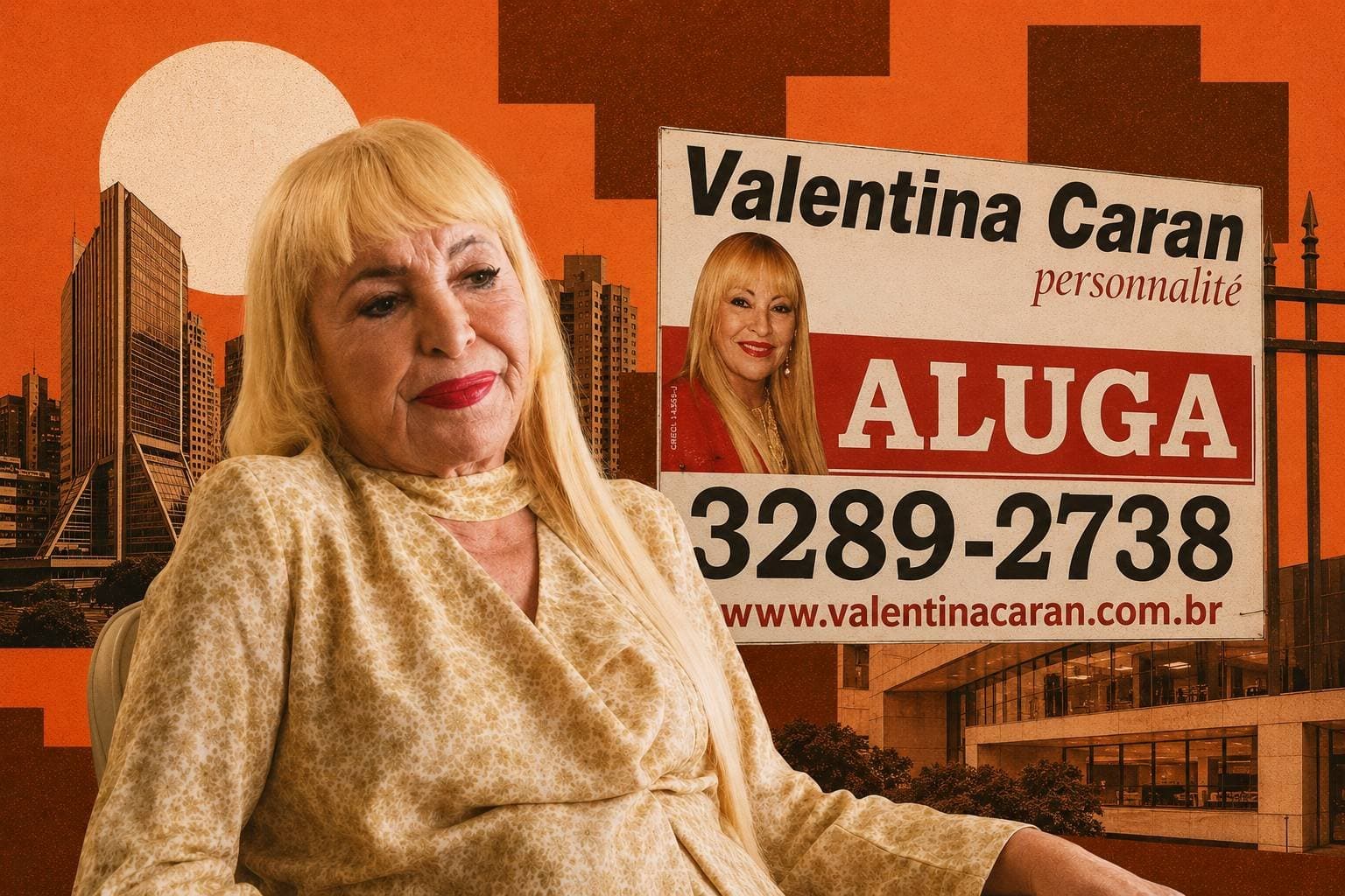 Valentina fazia figuração no SBT. Hoje, toda transação na Paulista passa por ela
