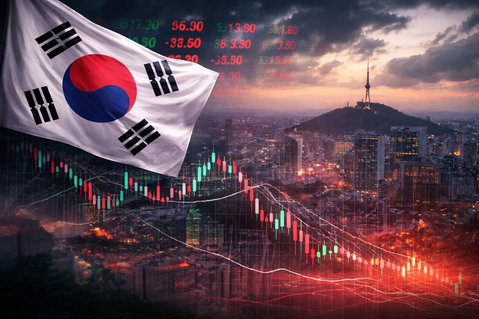 Bolsa da Coreia do Sul entra em 'bear market' após pressão da IA