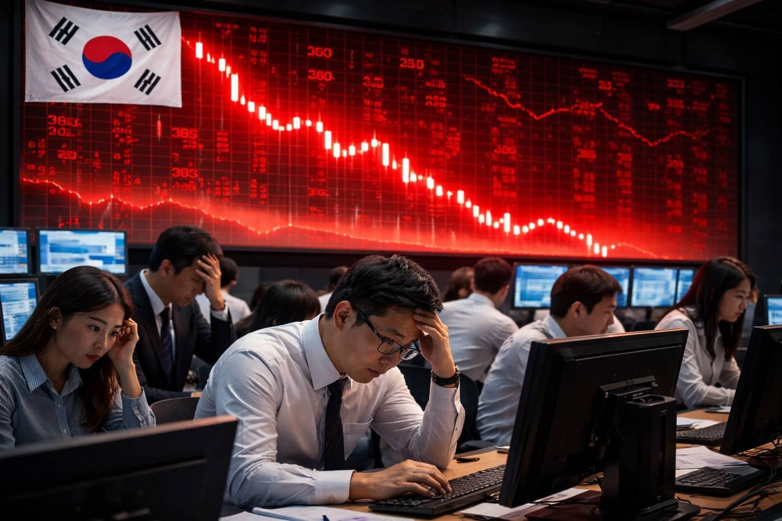 SK Hynix cai e arrasta Samsung na Coreia. Nos EUA, ADRs tombam 8%