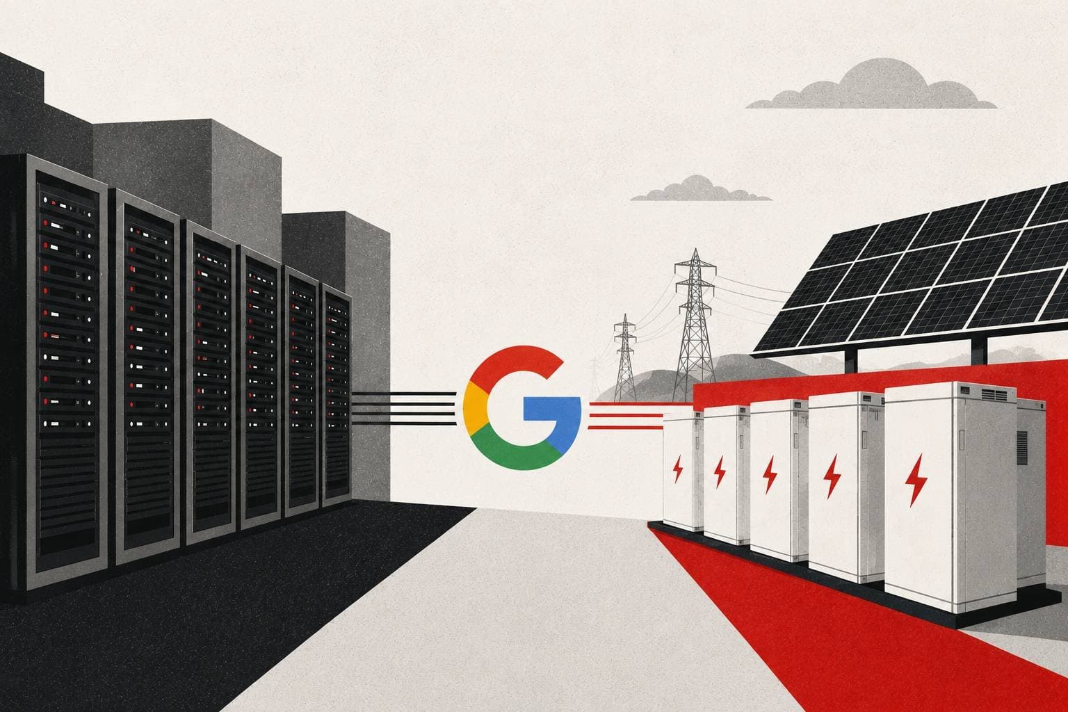 Google aposta em megausina solar nos EUA para compensar emissões de data center