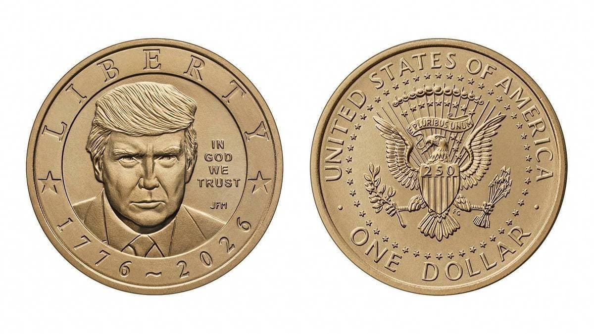 EUA lançam moeda comemorativa de US$ 1 com rosto de Donald Trump