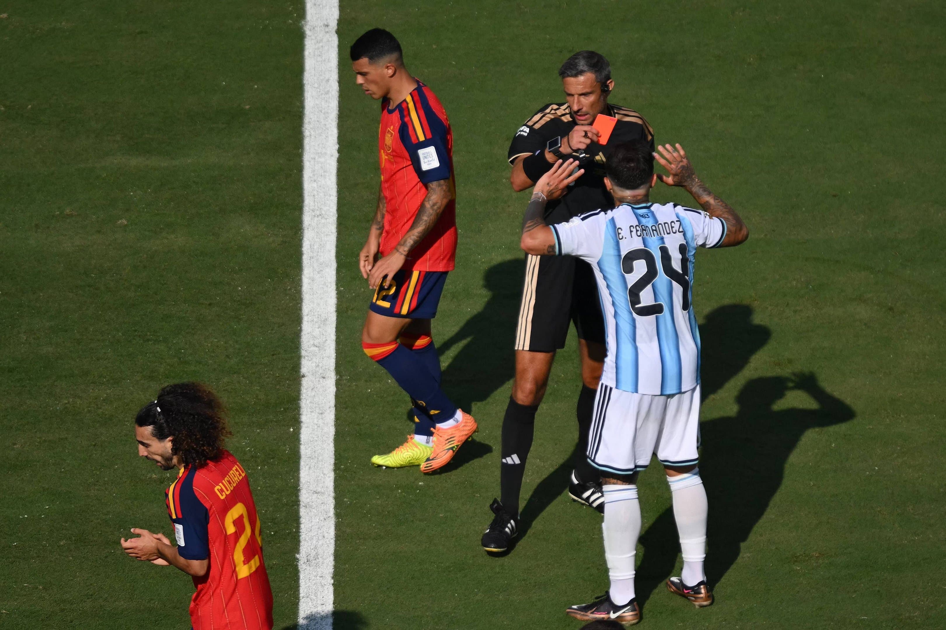 Expulsão de Enzo Fernández vai custar caro à Argentina; veja valor