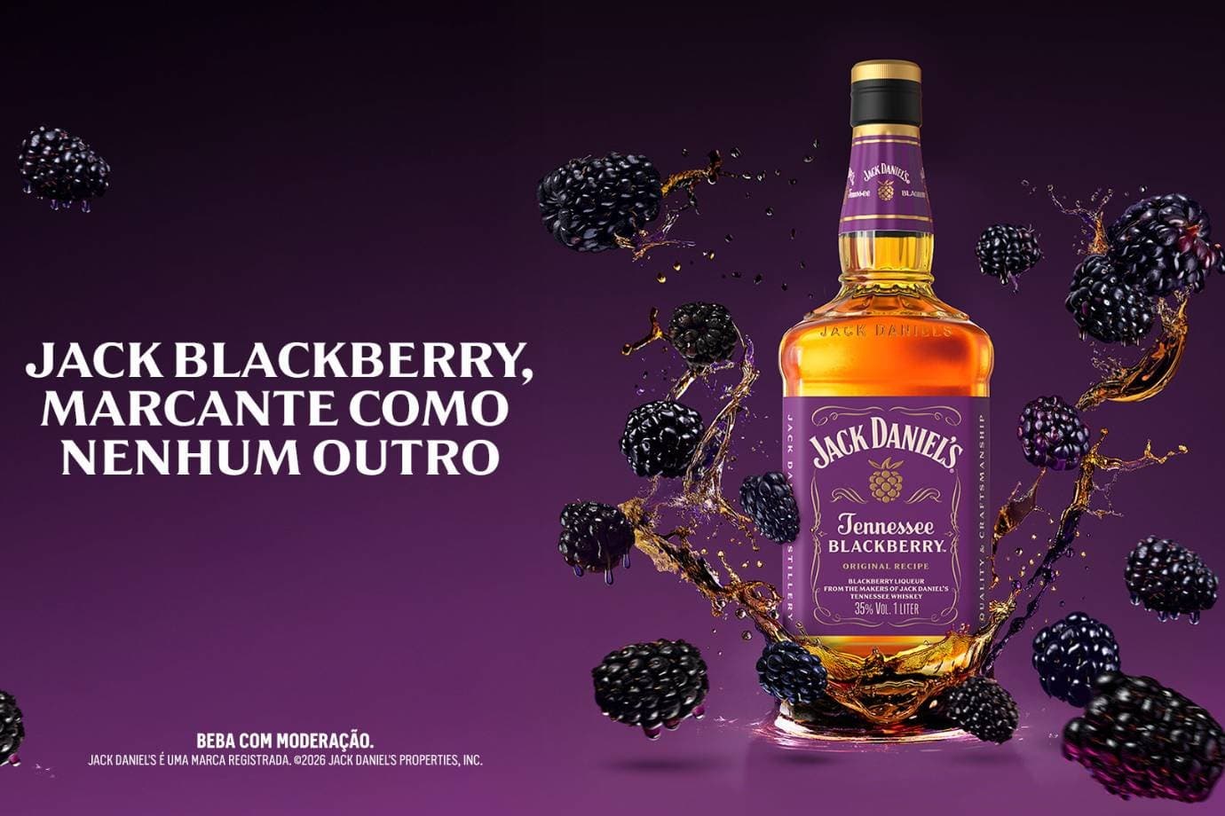 Depois de Honey, Apple e Fire, Jack Daniel’s aposta na amora-preta
