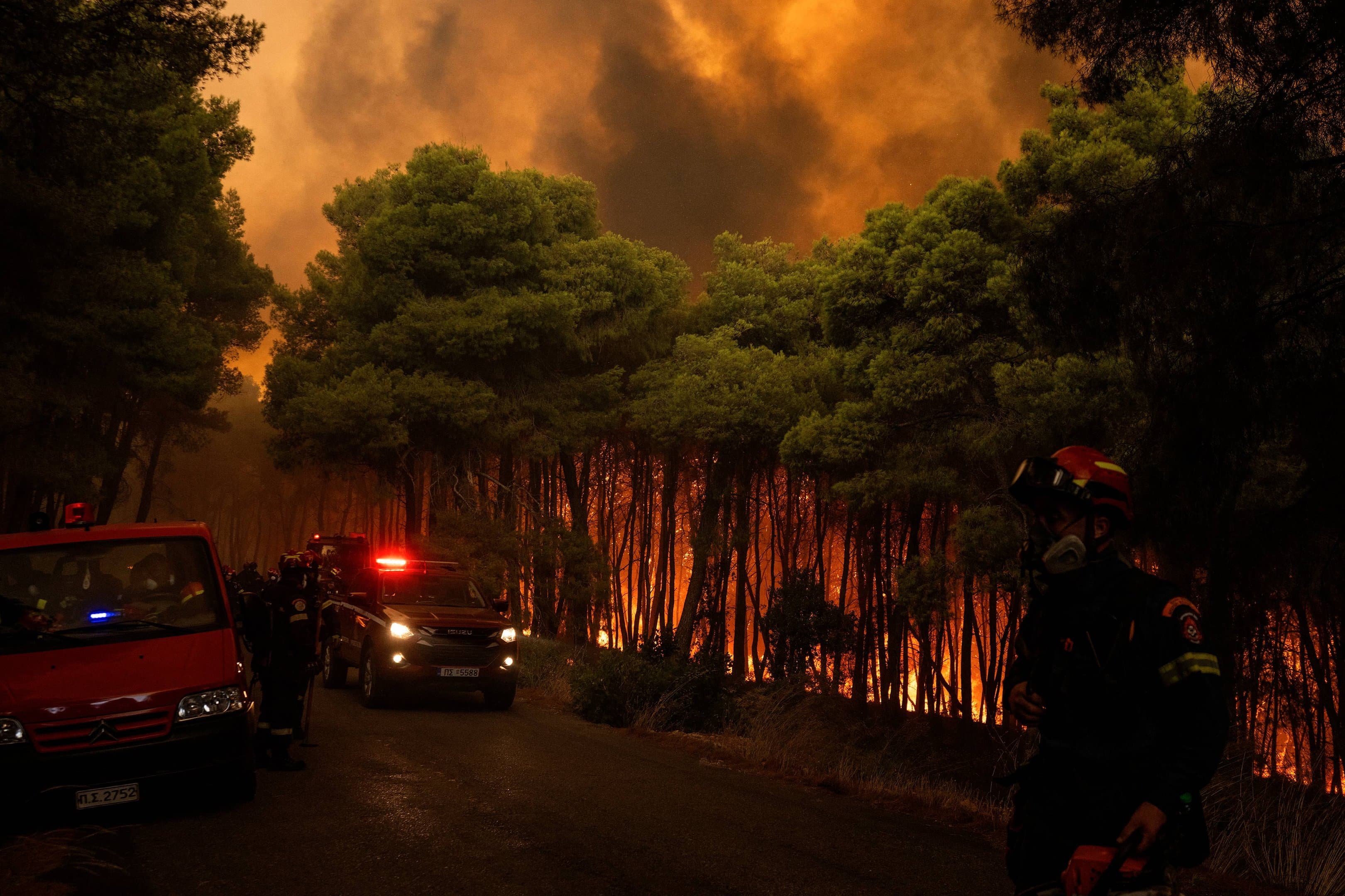 Grécia enfrenta incêndios florestais que já devastaram 16 mil hectares
