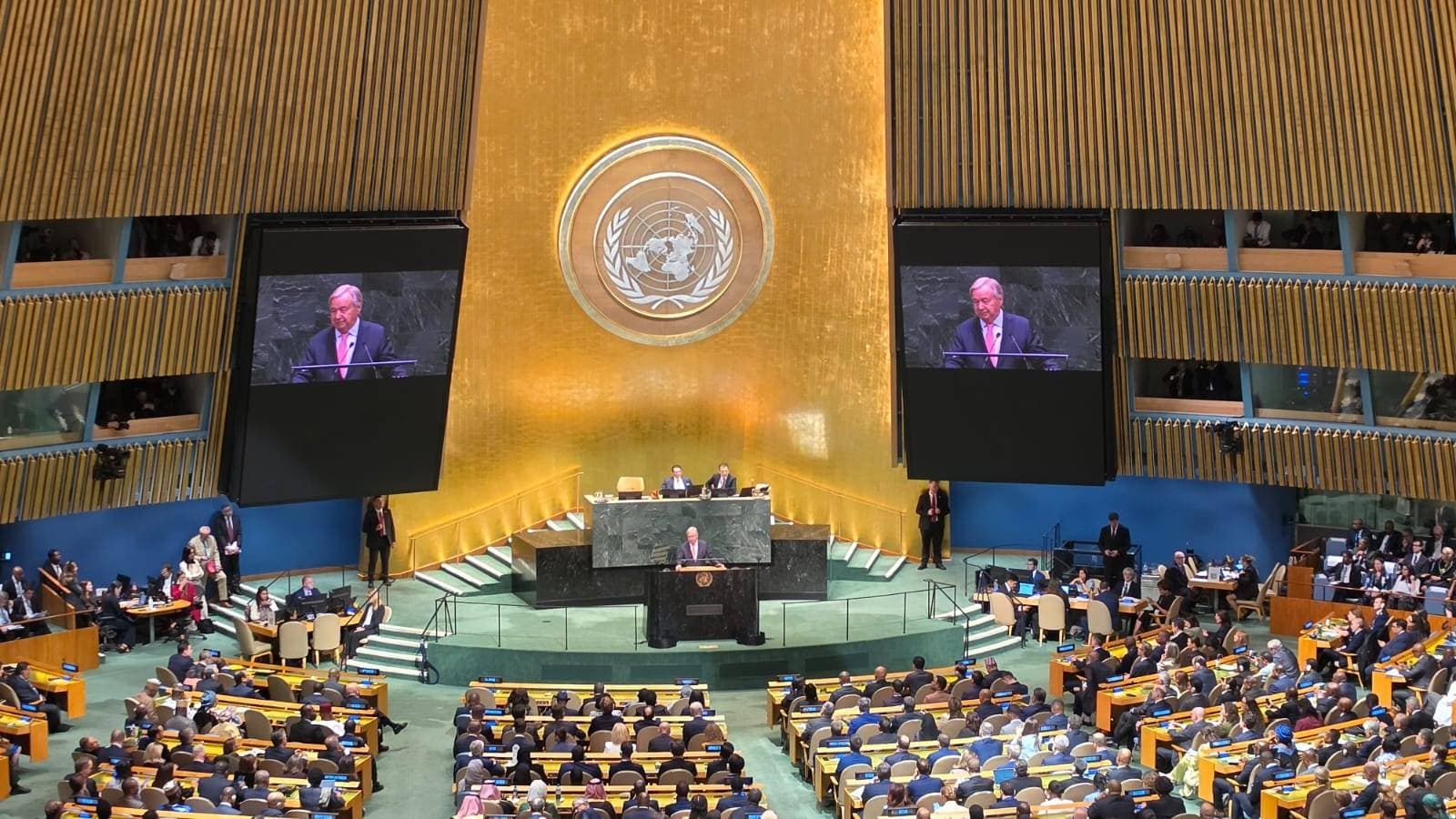 Guterres abre Assembleia da ONU com adeus pessimista: "as rachaduras viraram cânions"