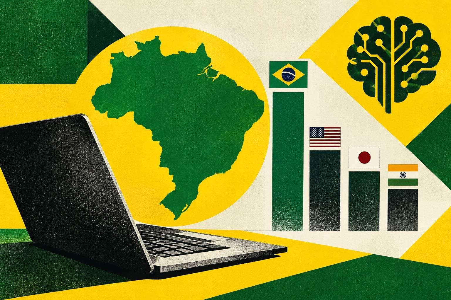 Brasil supera EUA, Japão e Índia em profissionais de fronteira em IA, aponta Microsoft