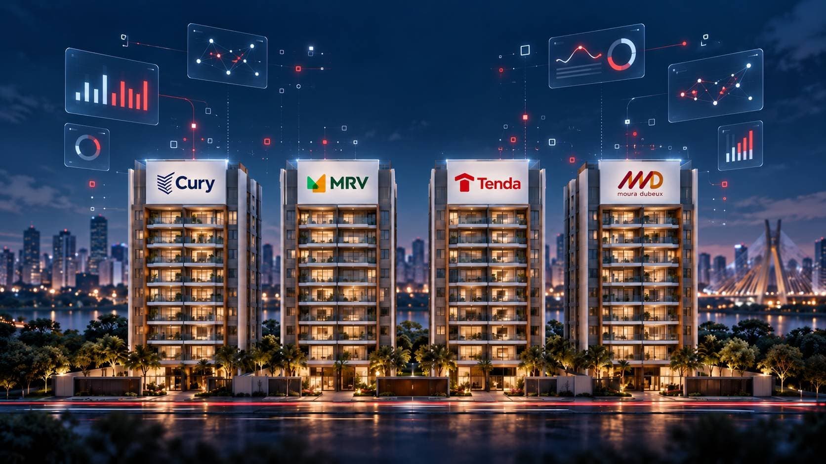 Mostramos prévias de MRV, Cury, Tenda e Moura Dubeux à IA: veja qual ela achou melhor