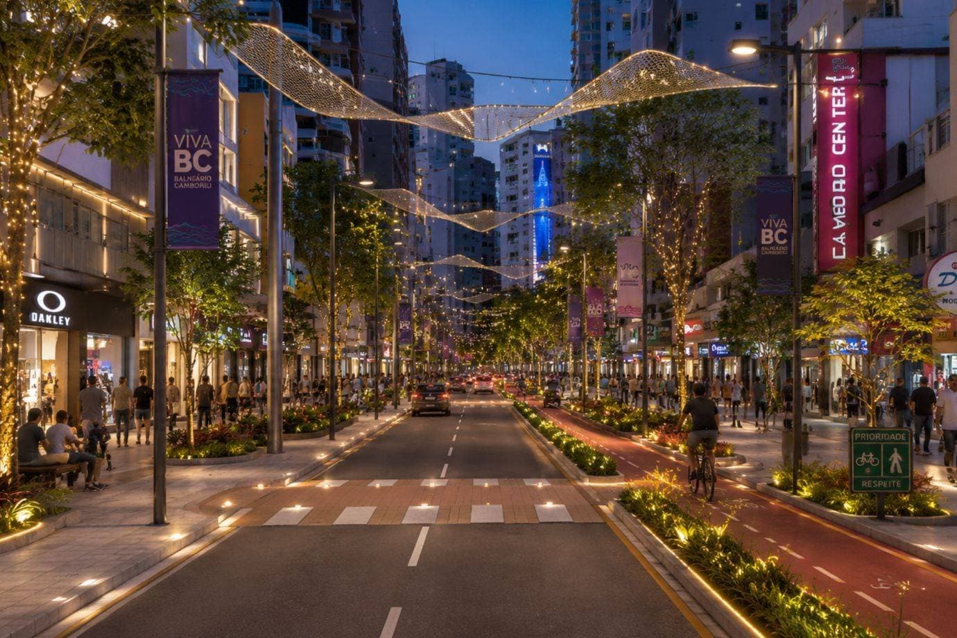 Grupo privado banca R$ 10 milhões para redesenhar avenida dos arranha-céus em Balneário Camboriú