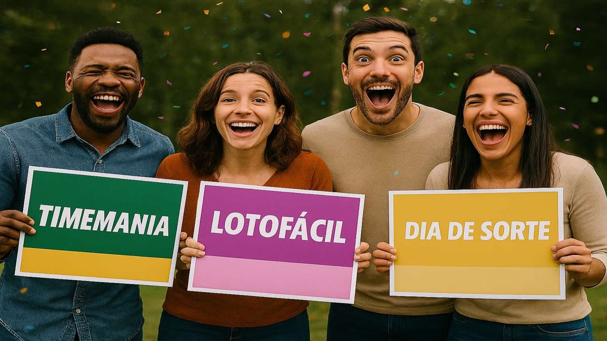 Depois de acumular 64 sorteios, sortudo ganha R$ 34 milhões na Timemania; Lotofácil e Dia de Sorte completam festa de vencedores das loterias
