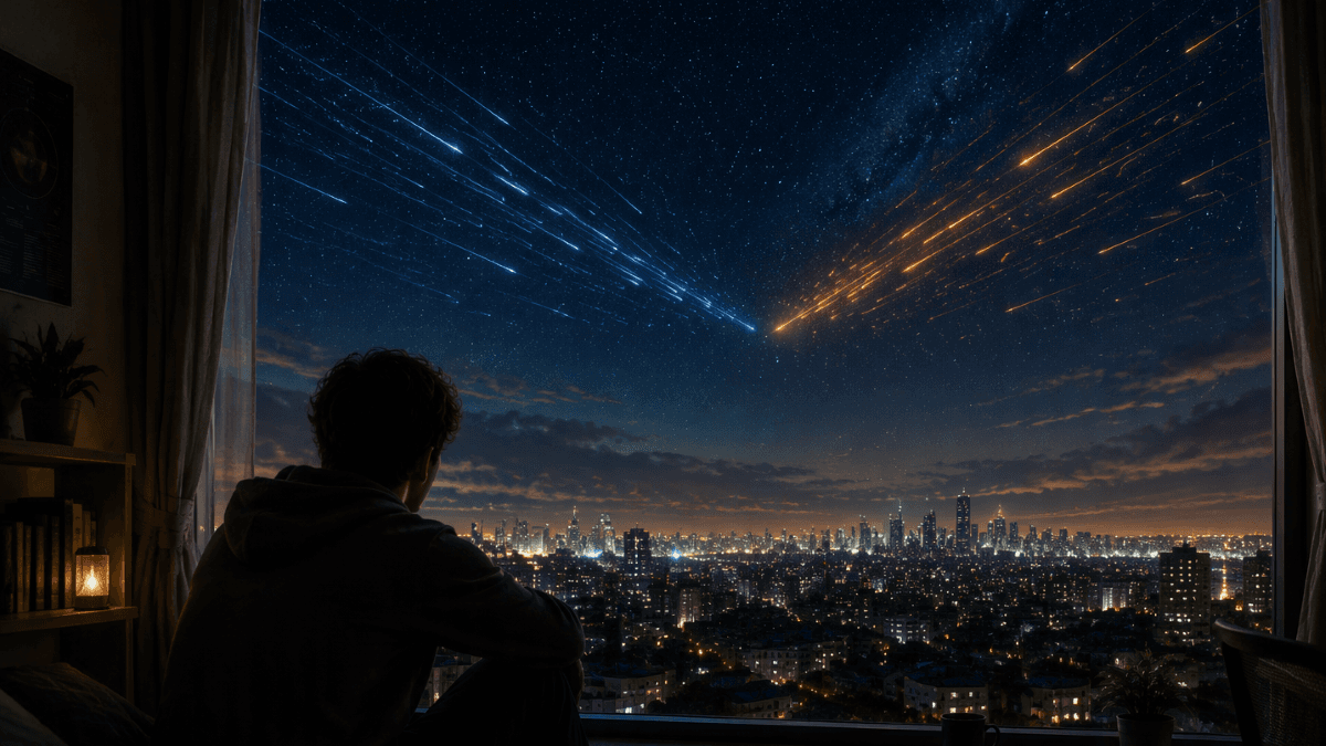 Duas chuvas de meteoros acontecem na mesma madrugada e Brasil terá visão privilegiada do fenômeno