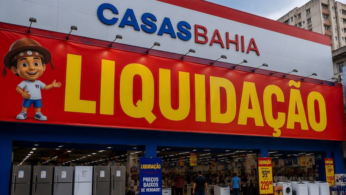 Casas Bahia fecha 298 lojas e coloca centenas de eletrodomésticos em liquidação com até 58% de desconto